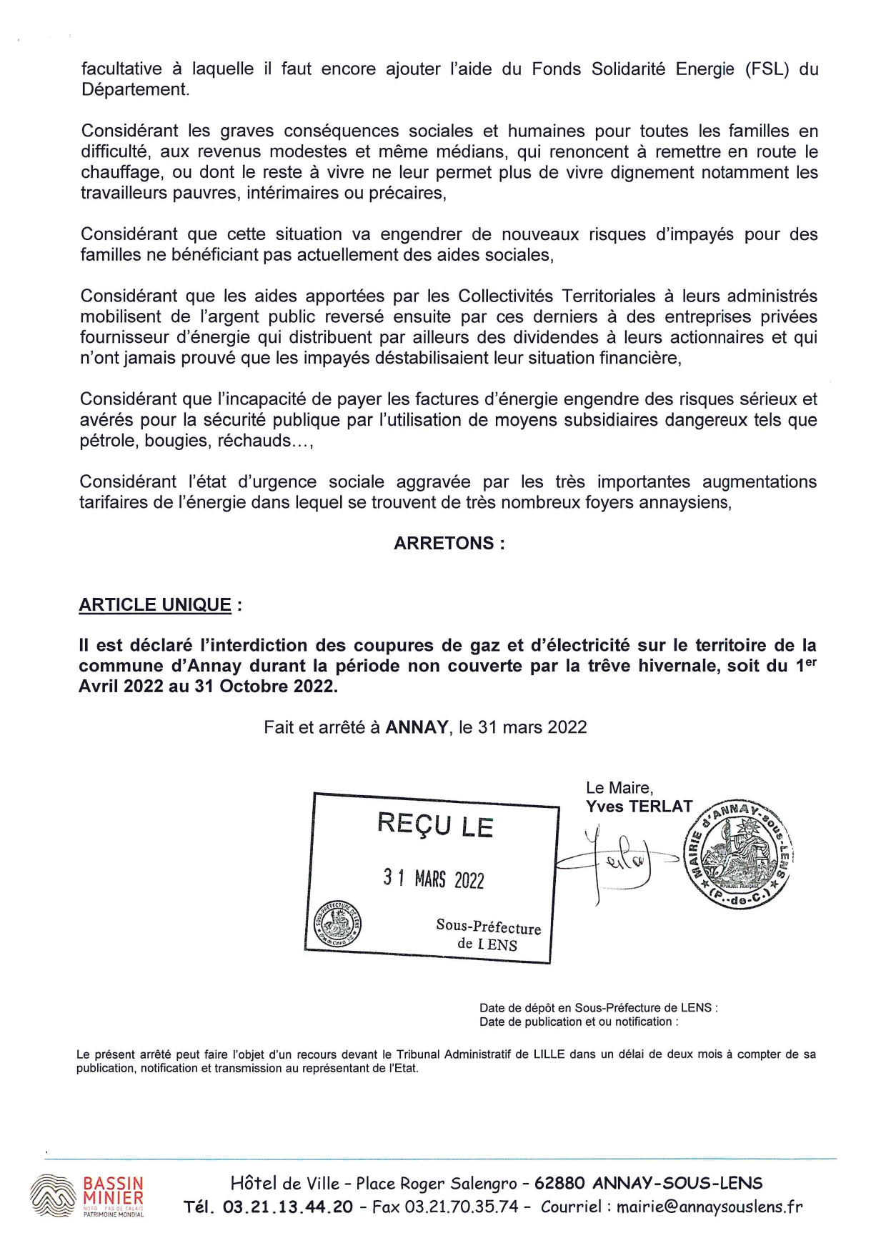 Arrete coupure energie 3